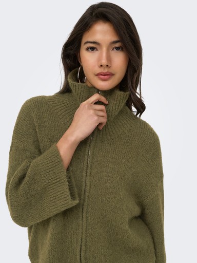 Chaqueta de punto con cremallera