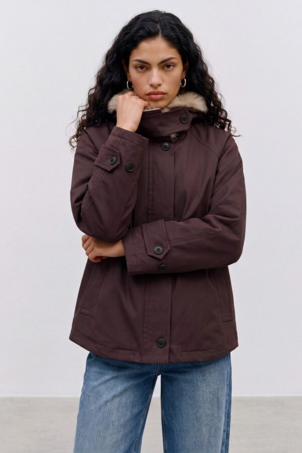Chaqueta cuello de pelo